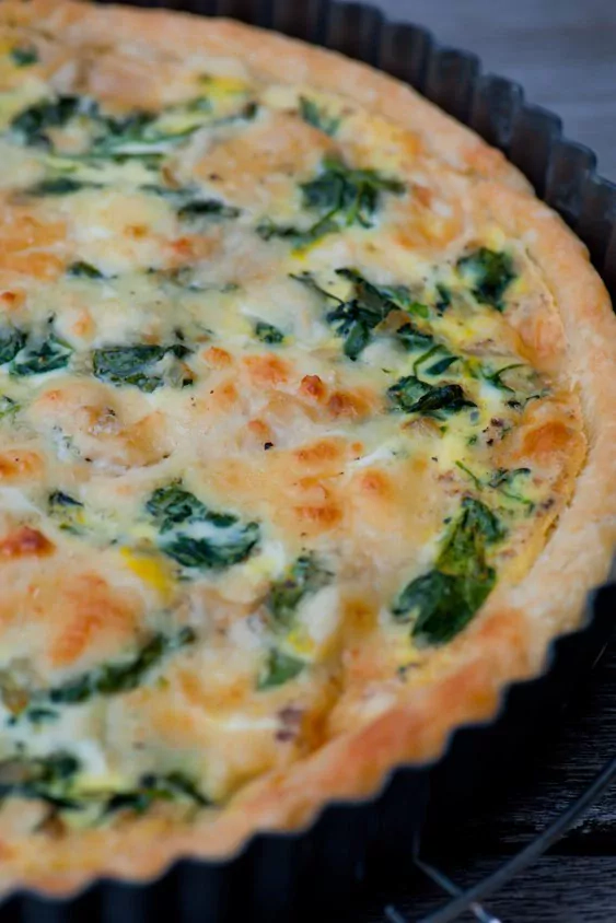 Brunnenkresse Ziegenkäse Quiche