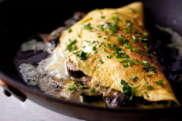 Frittata con Funghi Trifolati