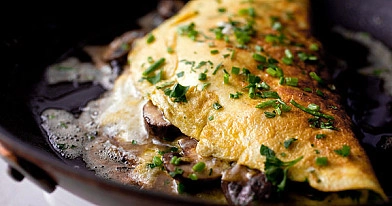 Frittata con Funghi Trifolati