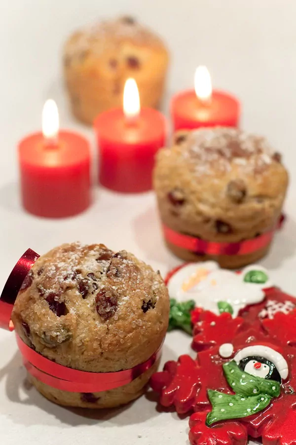 Mini Panettone mit Cranberries und Pistazien zum 3. Advent