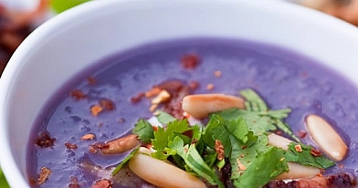 Rotkohl Cremesuppe - Velouté de chou rouge