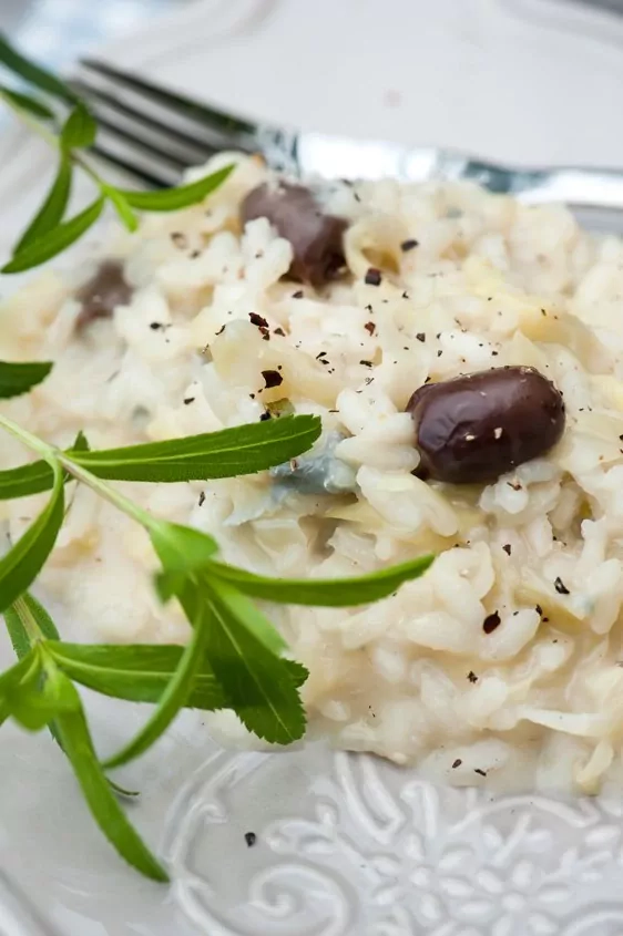 Spitzkohl-Risotto mit Gorgonzola