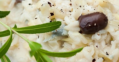 Spitzkohl-Risotto mit Gorgonzola