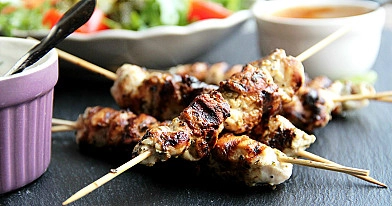 Chicken Souvlaki - Griechisches Hühnerschaschlik