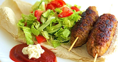 Leckerer türkischer Kebab