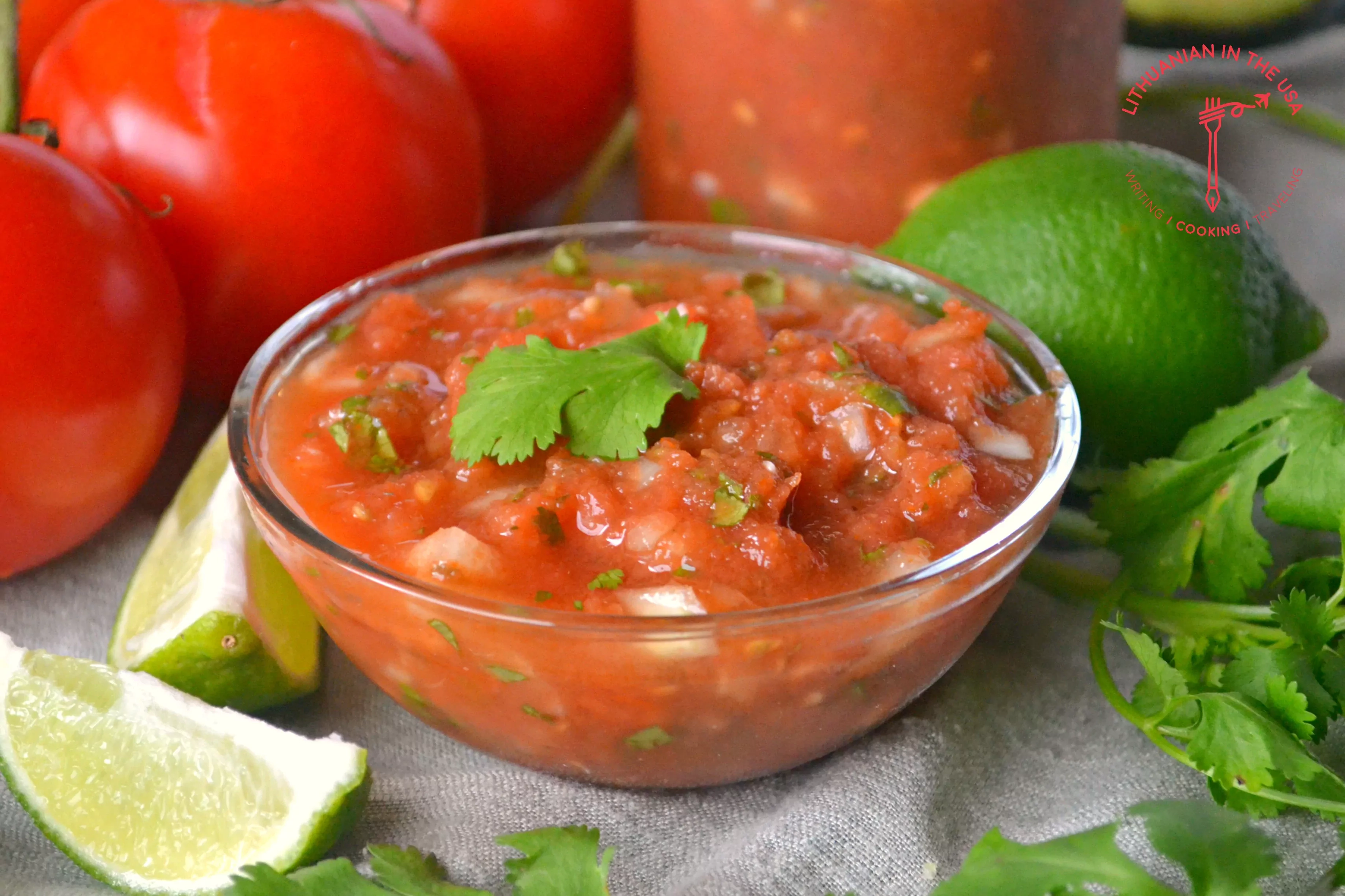 Mexikanische Tomatensauce für Tacos und Tortilla-Chips (Salsa de Tomate)