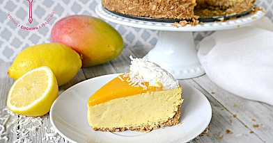 Frischkäse-Mango-Käsekuchen