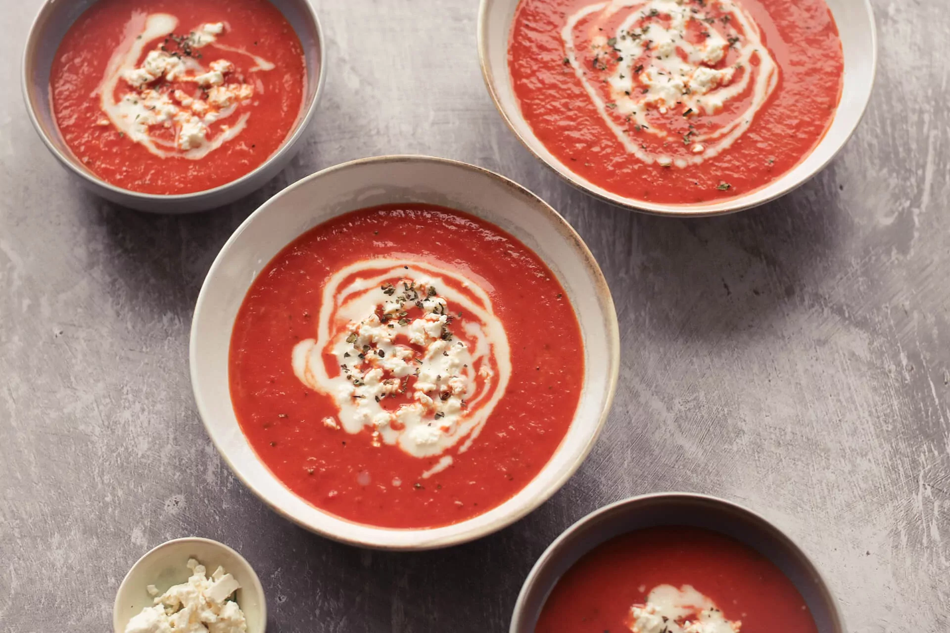 Gebackene Paprika-Tomatensuppe