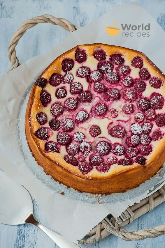 Käse-Himbeerkuchen ohne Boden